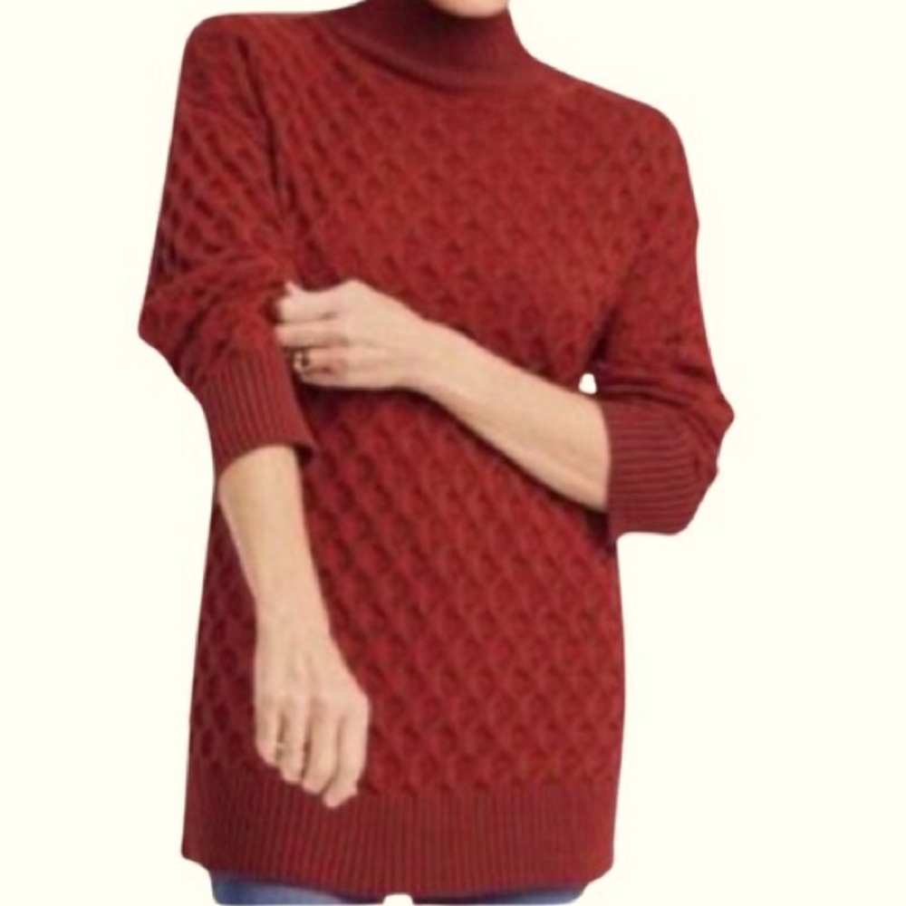 Red Knox Rose sweater, size small NWT